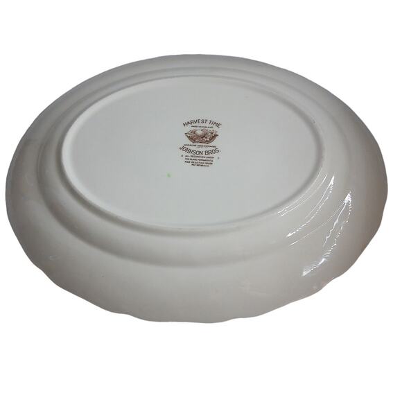 Vintage Johnson Bros Harvest Time Oval Platter 14" - Picture 6 of 7